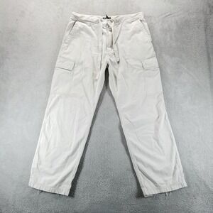 Ralph Lauren Polo Jeans Co Pants 34x30 Beige Cargo Baggy Straight Military Y2K